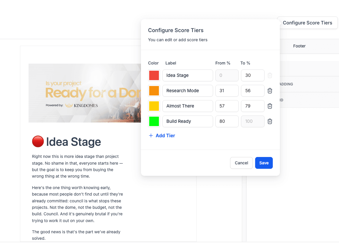 The lead qualification scorecard